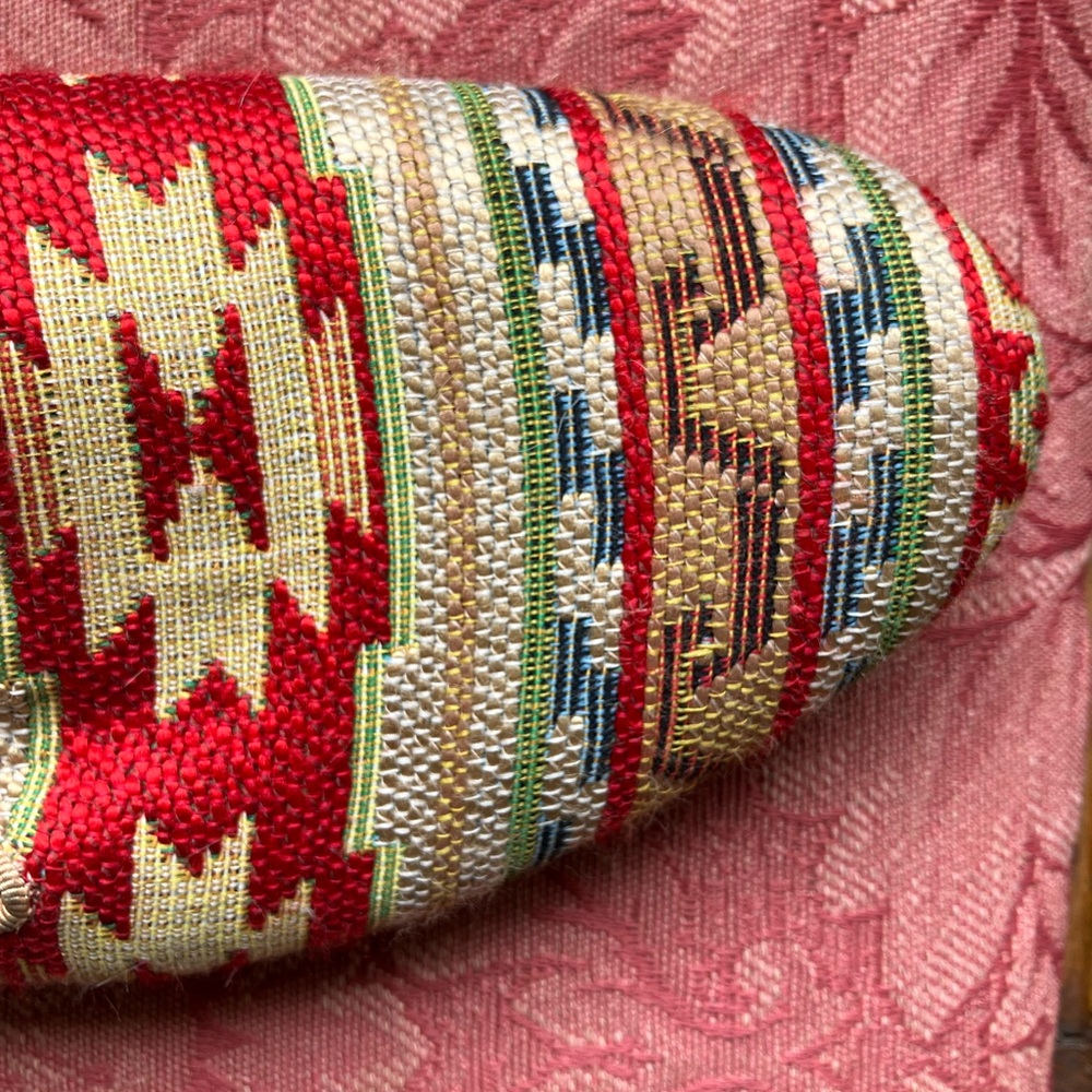 Woven Aztec-Pattern Slip-On Loafer - Red Multi - Picture 3 of 5